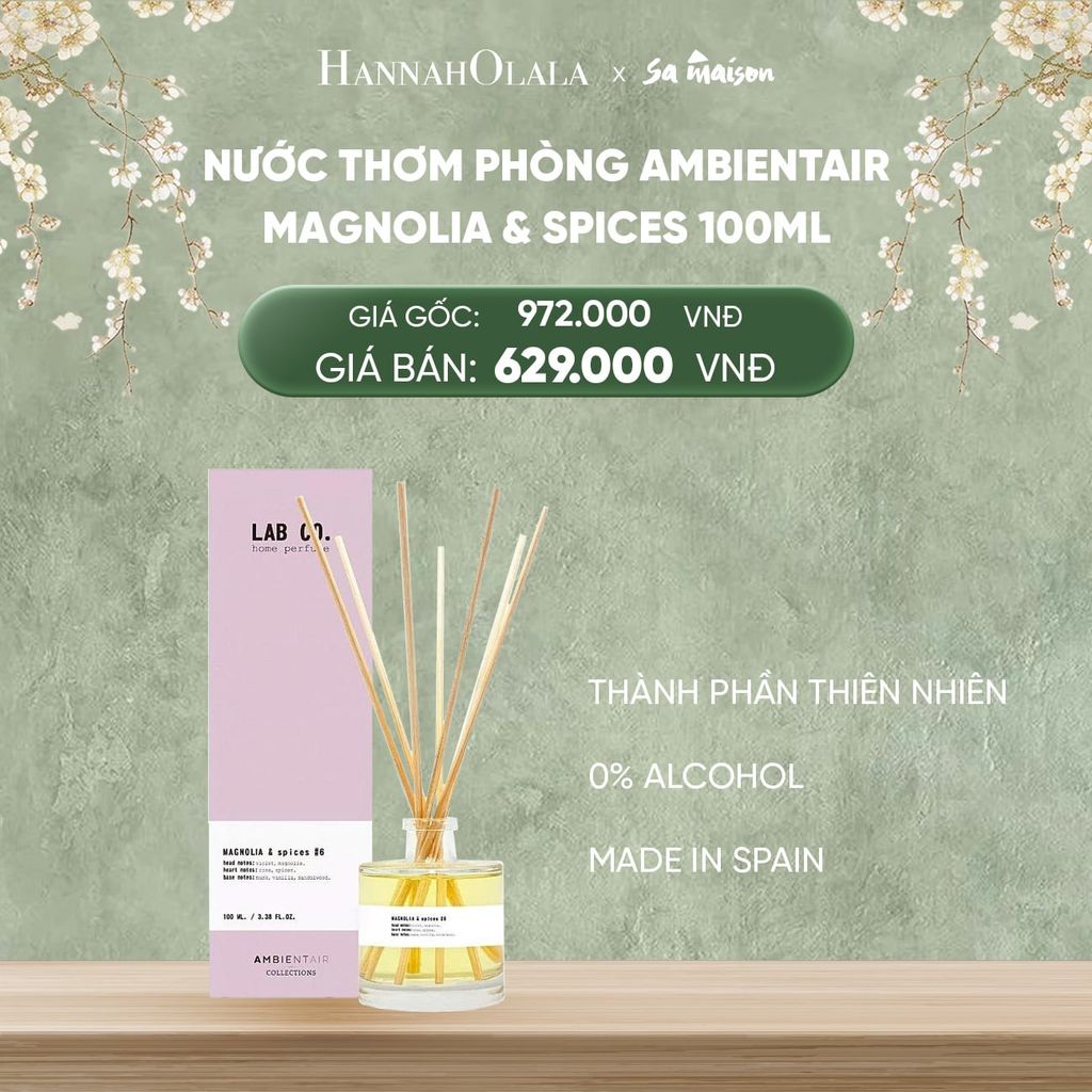  DEAL 4: NƯỚC THƠM PHÒNG KHUẾCH TÁN AMBIENTAIR, DUNG TÍCH 100ML 