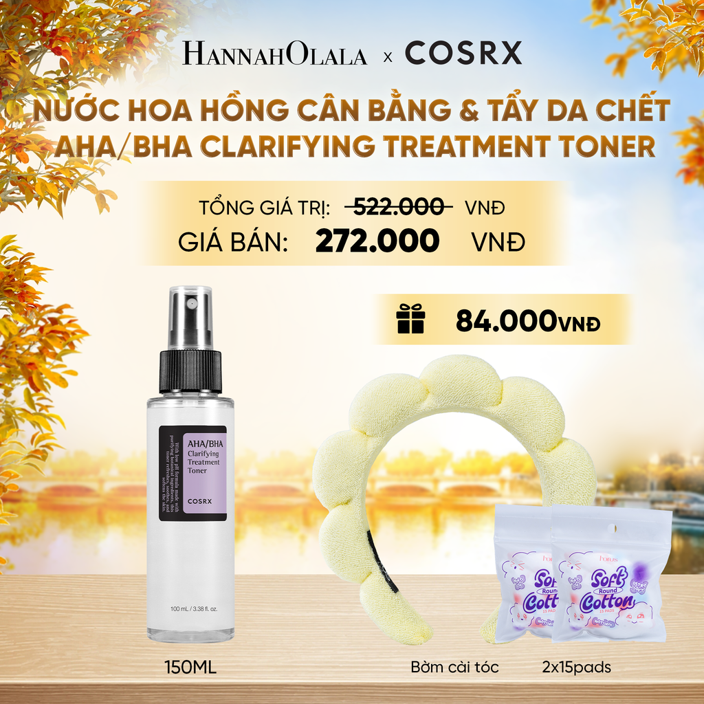  COSRX NƯỚC HOA HỒNG AHA/BHA CLARIFYING TREATMENT TONER 150ML - E678 