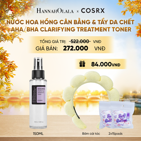  COSRX NƯỚC HOA HỒNG AHA/BHA CLARIFYING TREATMENT TONER 150ML - E678 