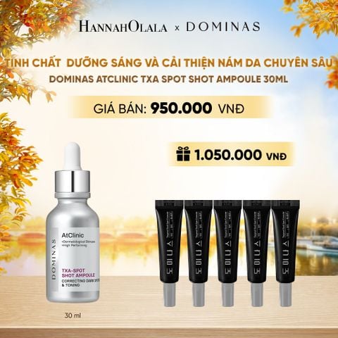  TINH CHẤT DƯỠNG SÁNG VÀ CẢI THIỆN NÁM DA CHUYÊN SÂU DOMINAS ATCLINIC TXA SPOT SHOT AMPOULE 30ML - E2193 