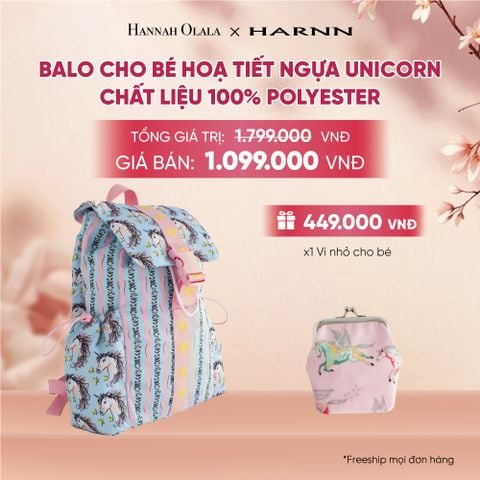  BALO CHO BÉ CATH KIDSTON HOẠ TIẾT NGỰA UNICORN CHẤT LIỆU 100% POLYESTER - A1744 