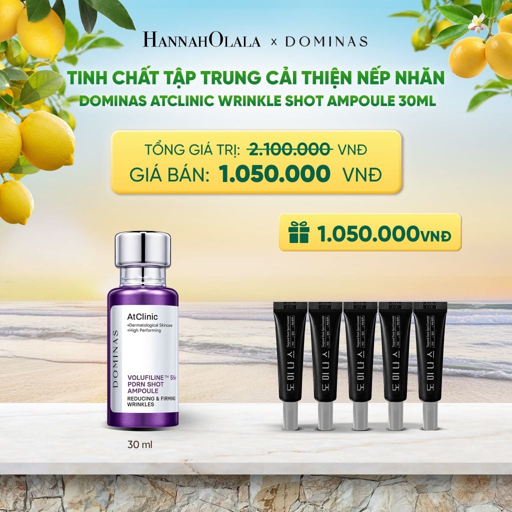  TINH CHẤT TẬP TRUNG CẢI THIỆN NẾP NHĂN DOMINAS ATCLINIC WRINKLE SHOT AMPOULE 30ML - A60 