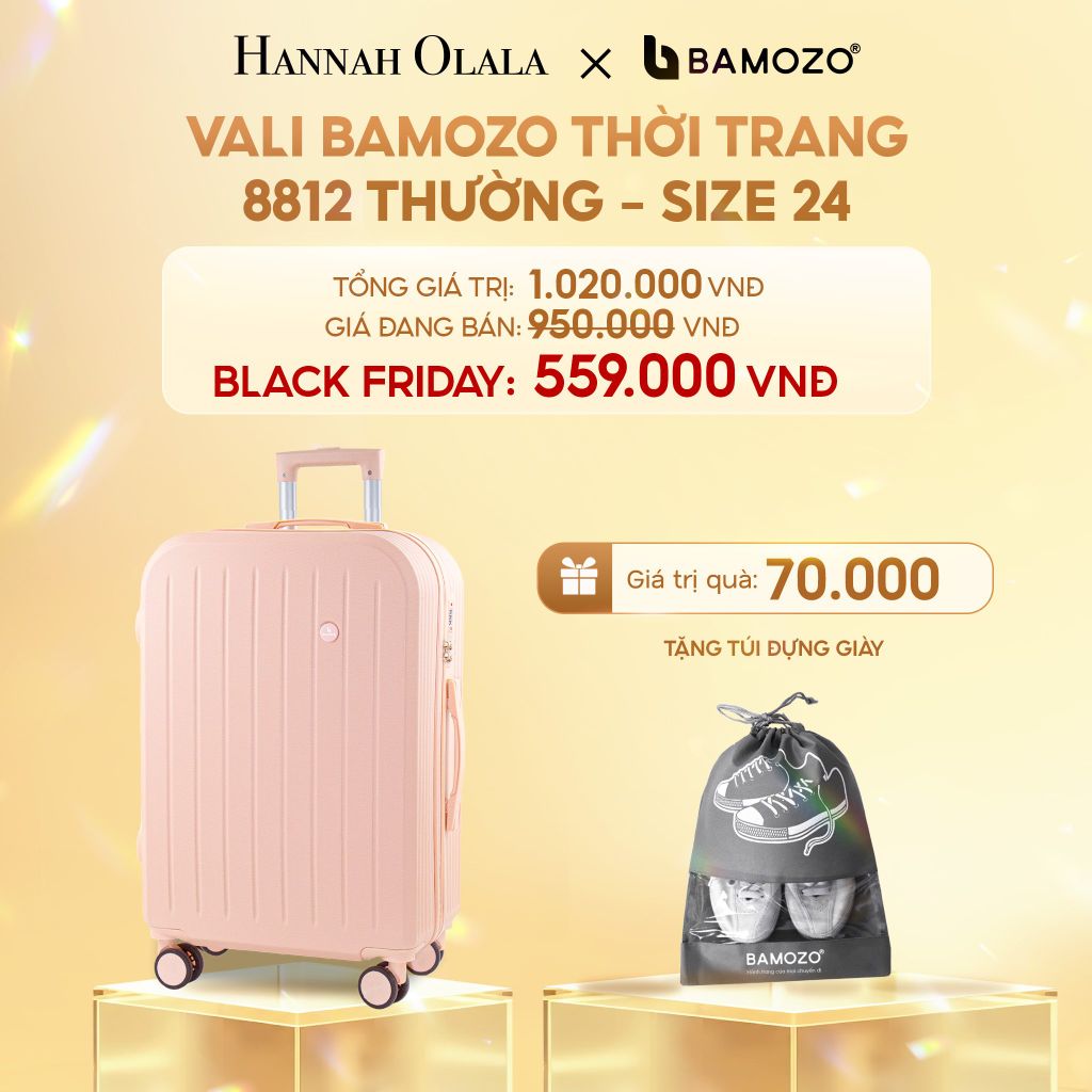  DEAL 6: VALI BAMOZO 8812 BẢN THƯỜNG (TẶNG TÚI ĐỰNG GIÀY) 