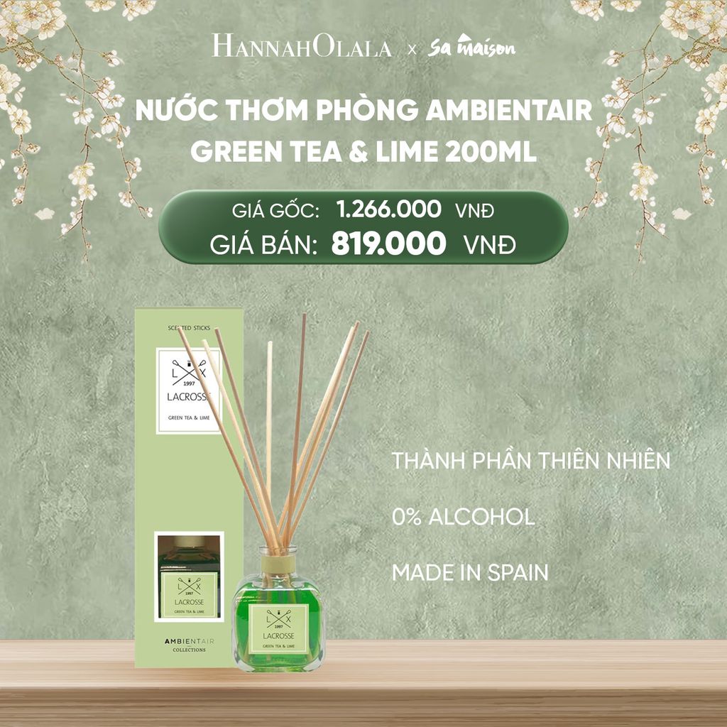  DEAL 3: NƯỚC THƠM PHÒNG KHUẾCH TÁN AMBIENTAIR, DUNG TÍCH 200ML 