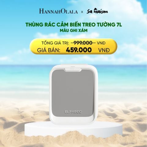  DEAL 9: THÙNG RÁC CẢM BIẾN TREO TƯỜNG MỞ CÁNH/ GẮN TỦ 7L 
