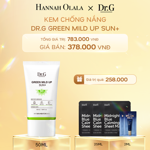  C965_DEAL 2: KEM CHỐNG NẮNG DR.G THUẦN VẬT LÝ GREEN MILD UP SUN+ SPF50+ PA++++ 50ML 