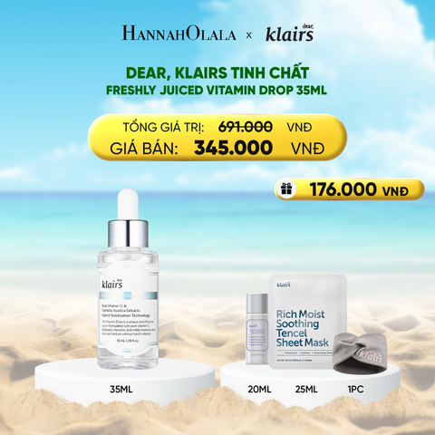  DEAR, KLAIRS TINH CHẤT FRESHLY JUICED VITAMIN DROP 35ML 