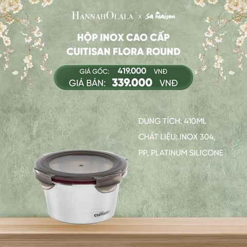  DEAL 15: HỘP INOX CAO CẤP CUITISAN FLORA ROUND 