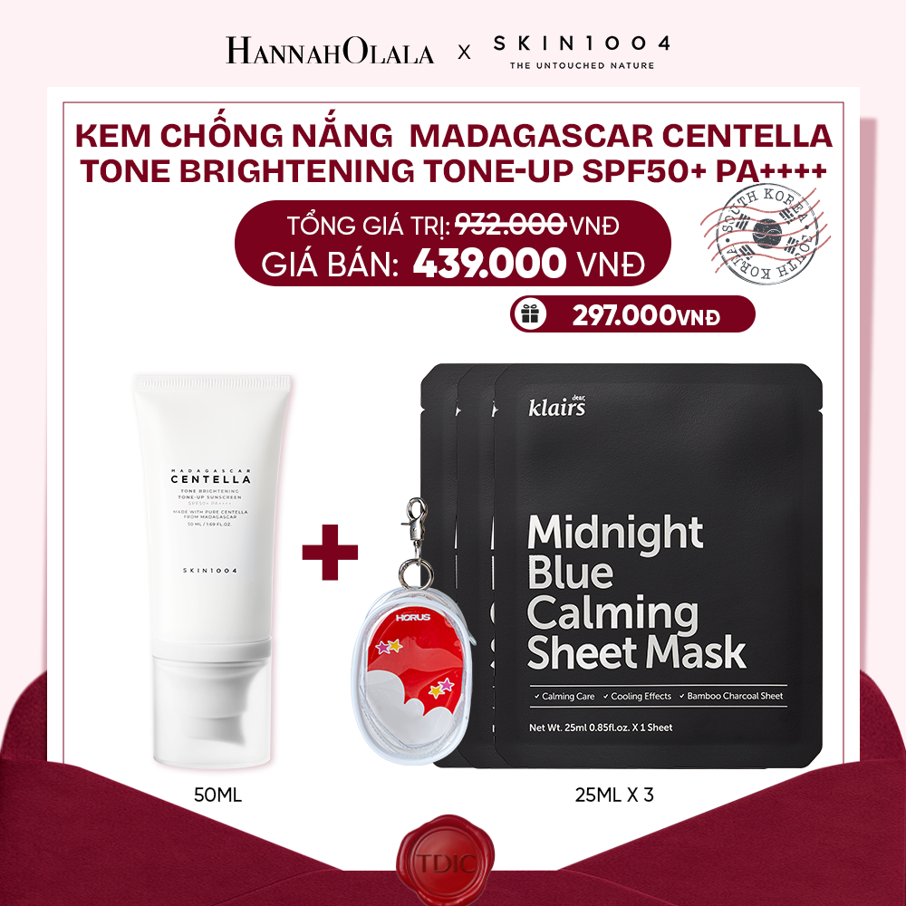  SKIN1004 KEM CHỐNG NẮNG MADAGASCAR CENTELLA TONE BRIGHTENING TONE-UP SUNSCREEN SPF50+ PA++++ 50ML_M11 
