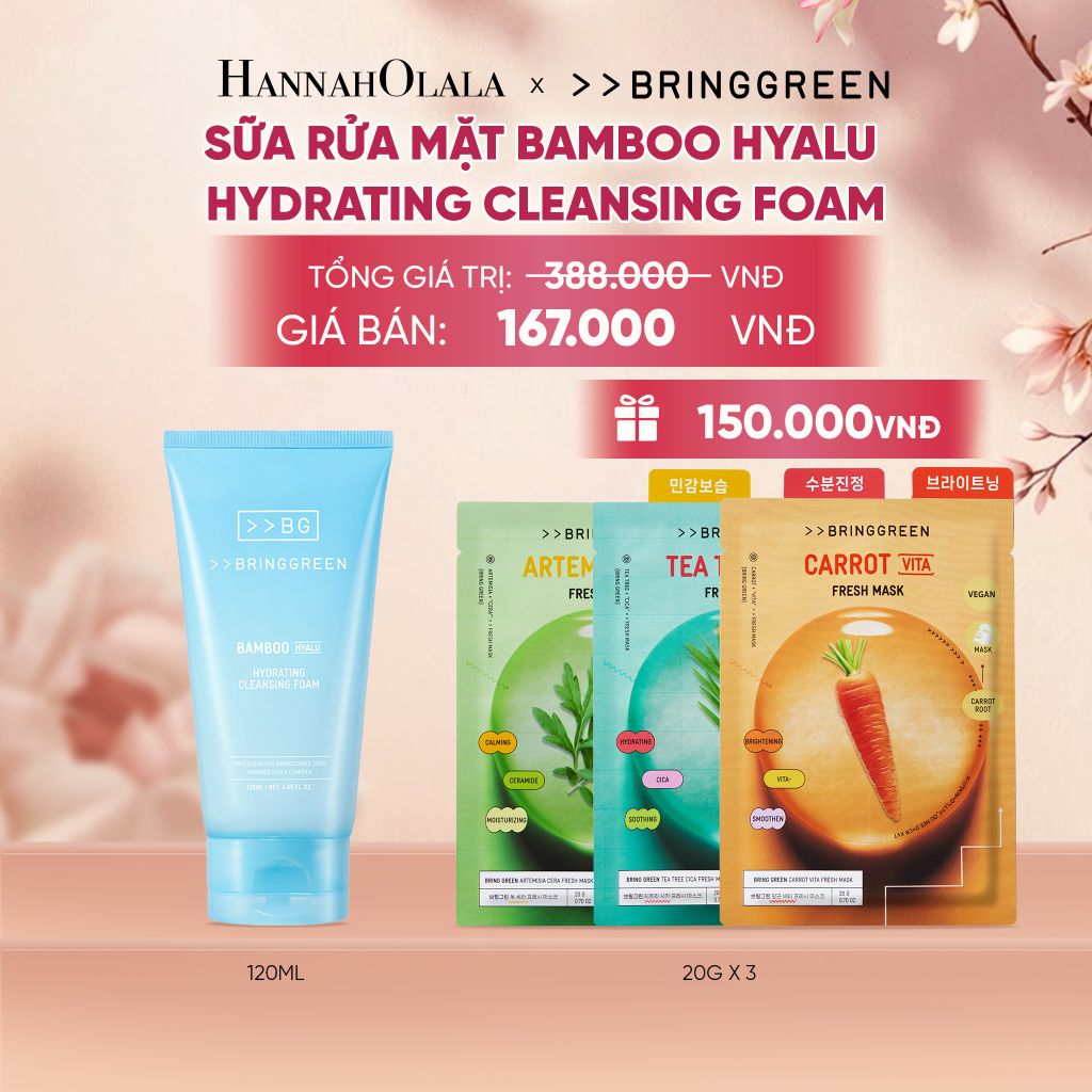  SỮA RỬA MẶT BAMBOO HYALU HYDRATING CLEANSING FOAM 120ML - A1524 