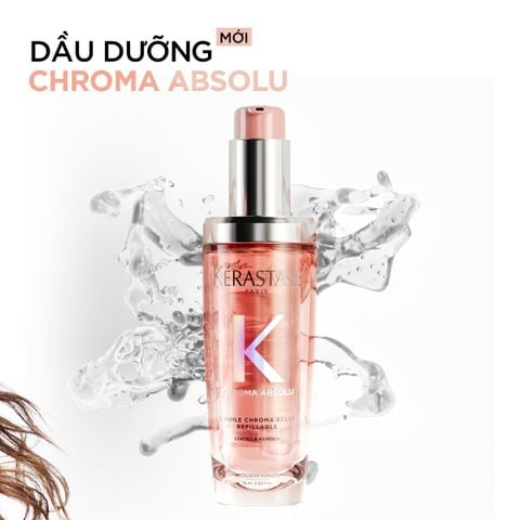  MỚI - DẦU DƯỠNG TÓC CHROMA ABSOLU GIÚP KHÁNG NHIỆT & GIỮ MÀU TÓC NHUỘM 75ML L'HUILE CHROMA ÉCLAT HAIR OIL - D08 