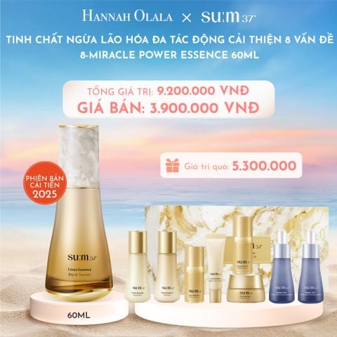  C55_DEAL 2: PHIÊN BẢN CẢI TIẾN 2025 - TINH CHẤT NGỪA LÃO HÓA ĐA TÁC ĐỘNG CẢI THIỆN 8 VẤN ĐỀ SU:M37 8-MIRACLE POWER ESSENCE 60ML 