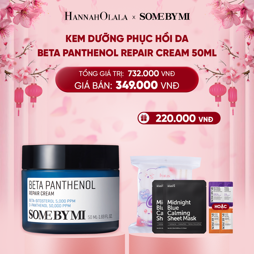  DEAL 2: KEM DƯỠNG ẨM VÀ PHỤC HỒI DA SOME BY MI BETA PANTHENOL 50ML 