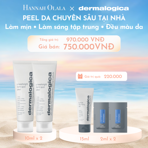  C806_DEAL 2: COMBO 2 PEEL CẢI THIỆN BỀ MẶT DA LÀM SÁNG RÕ RỆT CÁC ĐỐM NÂU POWERBRIGHT DARK SPOT PEEL 10ML 
