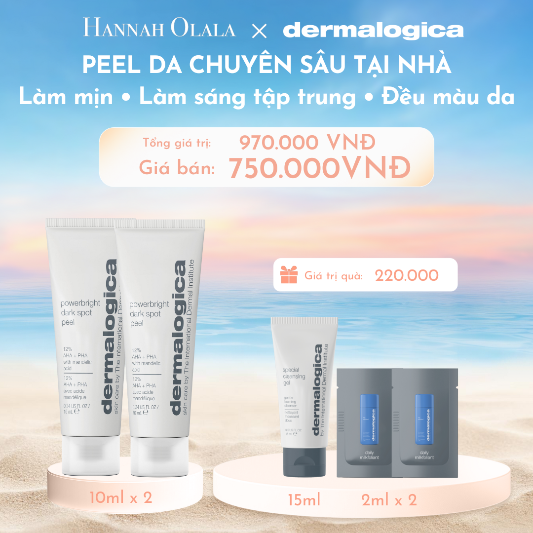  C806_DEAL 2: COMBO 2 PEEL CẢI THIỆN BỀ MẶT DA LÀM SÁNG RÕ RỆT CÁC ĐỐM NÂU POWERBRIGHT DARK SPOT PEEL 10ML 