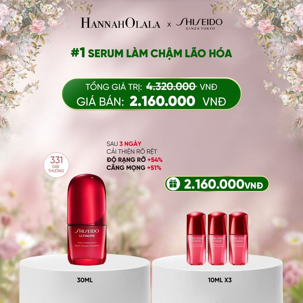  DEAL 2: TINH CHẤT DƯỠNG DA SHISEIDO ULTIMUNE POWER INFUSING 4.0 SERUM 30ML 
