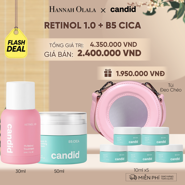  [FLASHDEAL] RETINOL 1.0 & B5 CICA BỘ ĐÔI LÀM MỜ NẾP NHĂN VÀ DƯỠNG ẨM PHỤC HỒI CHUYÊN SÂU - A232 