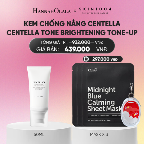  SKIN1004 KEM CHỐNG NẮNG MADAGASCAR CENTELLA TONE BRIGHTENING TONE-UP SUNSCREEN SPF50+ PA++++ 50ML_A487 
