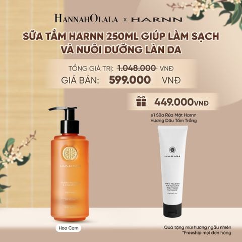  SỮA TẮM HARNN 250ML GIÚP LÀM SẠCH VÀ NUÔI DƯỠNG LÀN DA - A2348 