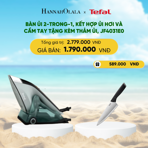  DEAL 2: BÀN ỦI 2-TRONG-1, KẾT HỢP ỦI HƠI VÀ CẦM TAY TẶNG KÈM THẢM ỦI, JF4031E0 
