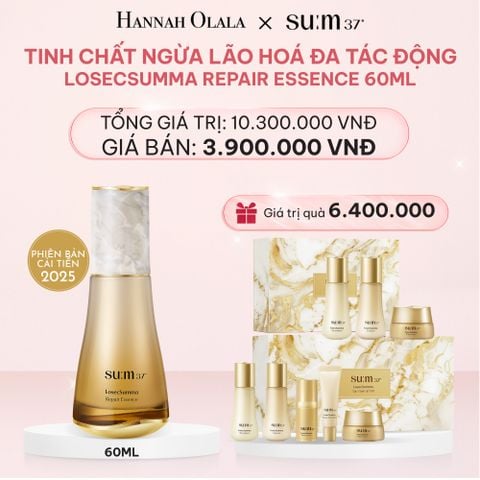  E215_DEAL 19: PHIÊN BẢN CẢI TIẾN 2025 - TINH CHẤT NGỪA LÃO HÓA ĐA TÁC ĐỘNG CẢI THIỆN 8 VẤN ĐỀ SU:M37 8-MIRACLE POWER ESSENCE 60ML 