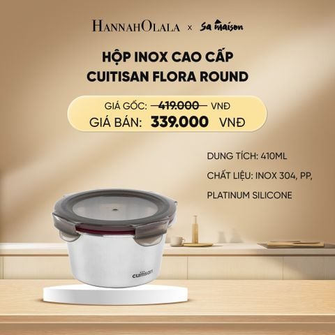  DEAL 15: HỘP INOX CAO CẤP CUITISAN FLORA ROUND 