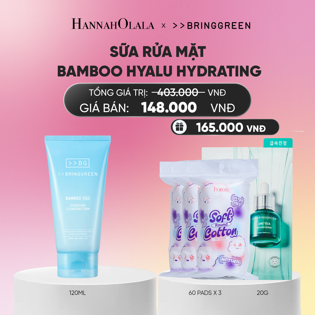  SỮA RỬA MẶT BAMBOO HYALU HYDRATING CLEANSING FOAM 120ML_A2019 