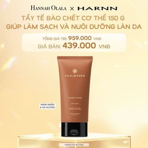  DEAL 2: BODY SCRUB - TẨY TẾ BÀO CHẾT CƠ THỂ HARNN GIÚP LÀM SẠCH VÀ NUÔI DƯỠNG LÀN DA 150 G (DATE 02/2027) 