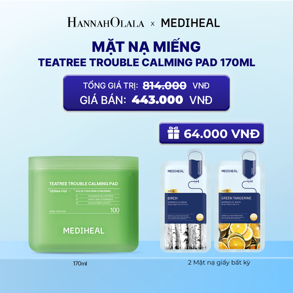  MEDIHEAL BỘ SẢN PHẨM TONER PAD 170ML 