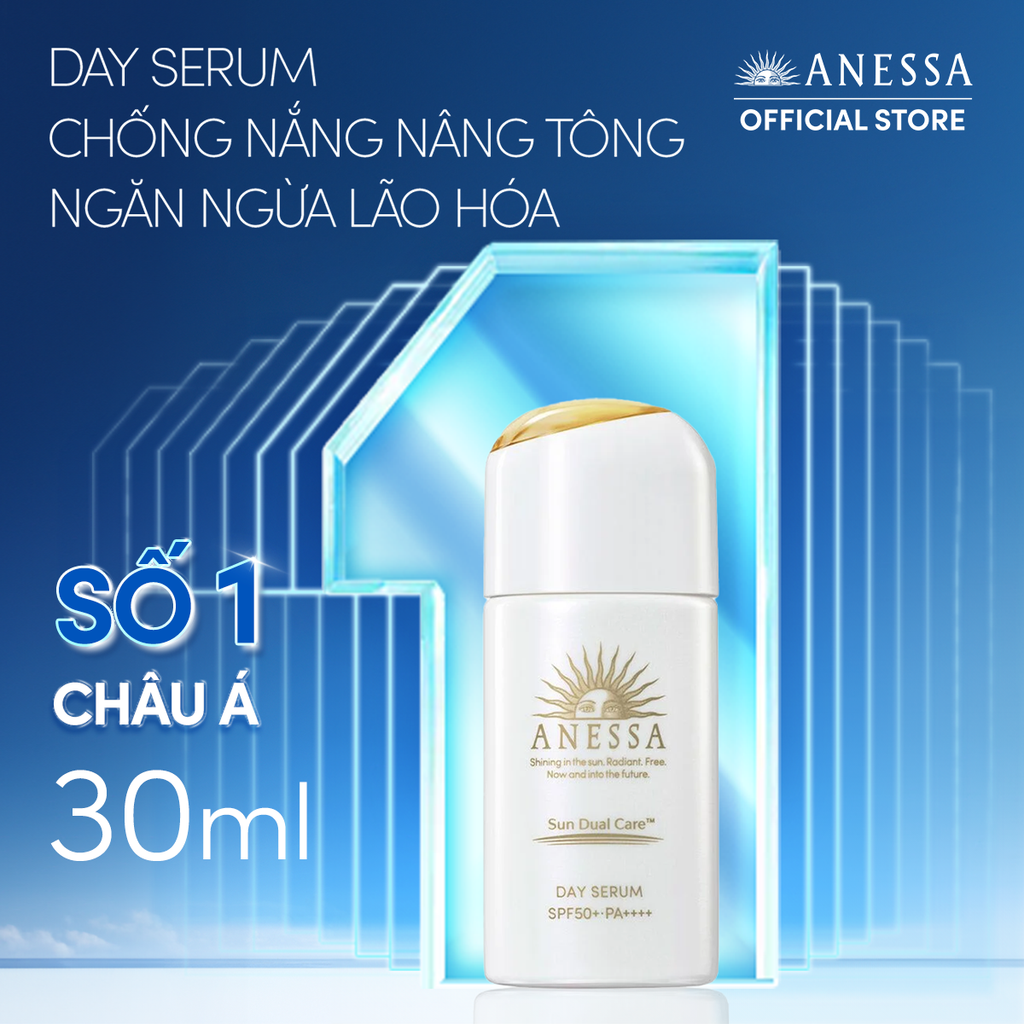  A10: DEAL 18: SERUM CHỐNG NẮNG DƯỠNG DA NÂNG TÔNG NGĂN NGỪA LÃO HÓA ANESSA DAY SERUM SPF50+ PA++++ 30ML 