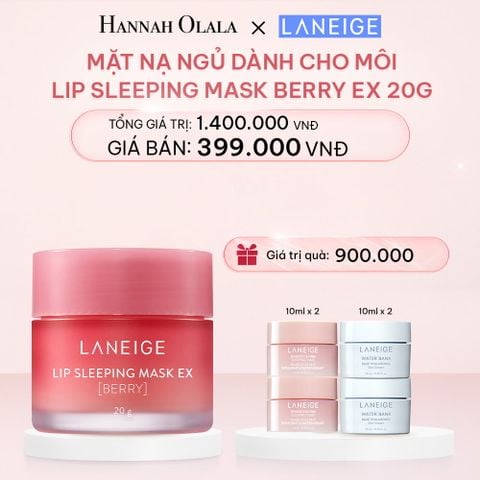  E262_DEAL 2: MẶT NẠ NGỦ DÀNH CHO MÔI LANEIGE LIP SLEEPING MASK 20G (CHỌN MÙI HƯƠNG) 