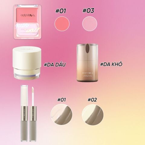  KEM LÓT + KEM TẠO KHỐI 2 ĐẦU + MÁ HỒNG KEM (GLOW)_ A1377 