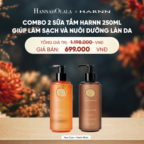  COMBO 2 SỮA TẮM HARNN 250ML GIÚP LÀM SẠCH VÀ NUÔI DƯỠNG LÀN DA - A4053 