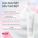  E110_DEAL 15: BỘ SỮA RỬA MẶT TẠO BỌT DƯỠNG DA DPROGRAM ESSENCE IN CLEANSING FOAM 120G X2 
