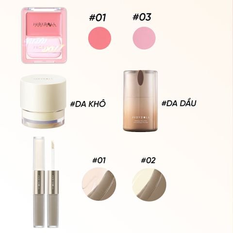  KEM LÓT + KEM TẠO KHỐI 2 ĐẦU + MÁ HỒNG KEM (GLOW)_ D1470 