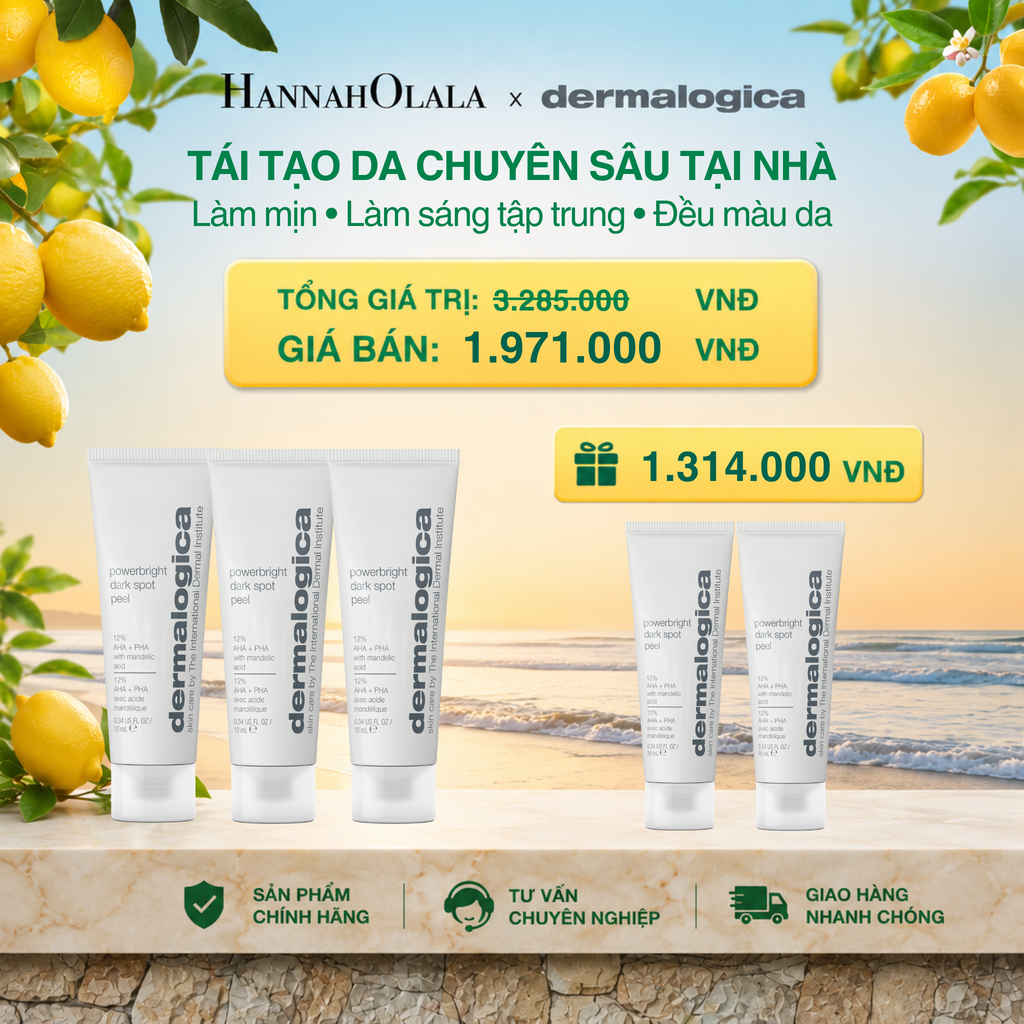  MUA 3 TẶNG 2 PEEL CẢI THIỆN BỀ MẶT DA LÀM SÁNG RÕ RỆT CÁC ĐỐM NÂU POWERBRIGHT DARK SPOT PEEL 10ML - DEAL 1 