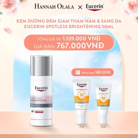  A277_DEAL 02: KEM DƯỠNG ĐÊM GIẢM THÂM NÁM & SÁNG DA EUCERIN SPOTLESS BRIGHTENING 50ML 