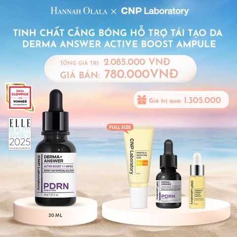  C26_DEAL 2: SET TINH CHẤT PDRN CĂNG BÓNG HỖ TRỢ TÁI TẠO DA DERMA ANSWER ACTIVE BOOST AMPULE 