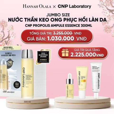  JUMBO SIZE - BỘ NƯỚC THẦN KEO ONG PHỤC HỒI LÀN DA CNP PROPOLIS TREATMENT AMPULE ESSENCE 300ML - A20 