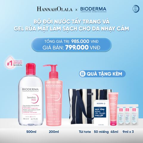  DEAL 2: BỘ ĐÔI NƯỚC TẨY TRANG MICELLAR VÀ GEL RỬA MẶT LÀM SẠCH TOÀN DIỆN CHO DA NHẠY CẢM 