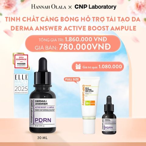  A193_DEAL35: SET TINH CHẤT PDRN CĂNG BÓNG HỖ TRỢ TÁI TẠO DA DERMA ANSWER ACTIVE BOOST AMPULE 