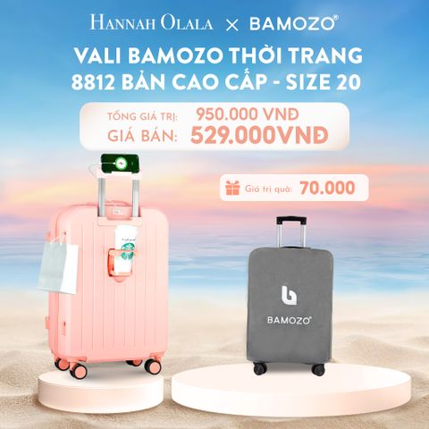  C941_DEAL 3: VALI BAMOZO 8812 CAO CẤP (TẶNG BỌC VALI) 