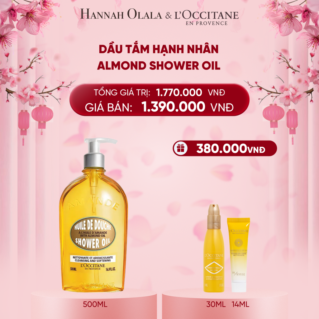  DEAL 2: DẦU TẮM HẠNH NHÂN LOCCITANE 500ML 