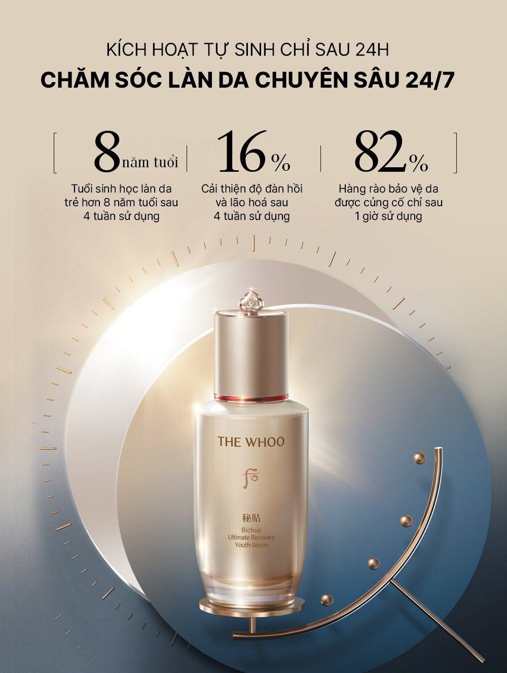  E242_DEAL 2: [PRE-ORDER] HANNAH EXCLUSIVE - BỘ TINH CHẤT TỰ SINH NGĂN NGỪA LÃO HÓA THẾ HỆ THỨ 4 THE WHOO BICHUP ULTIMATE RECOVERY YOUTH SERUM 50ML + 20ML (GIAO HÀNG SAU NGÀY 05/09) 