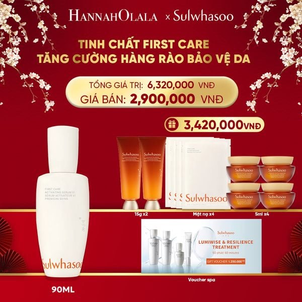  DEAL 1: TINH CHẤT FIRST CARE TĂNG CƯỜNG HÀNG RÀO BẢO VỆ DA 90ML 