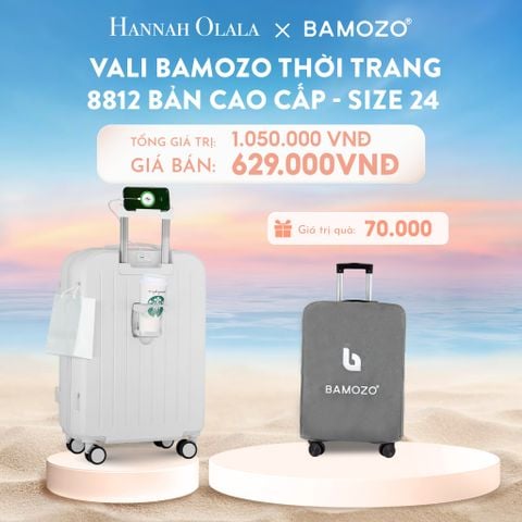  C941_DEAL 3: VALI BAMOZO 8812 CAO CẤP (TẶNG BỌC VALI) 