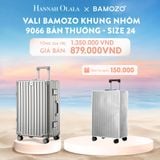  C923_DEAL 2: VALI BAMOZO KHUNG NHÔM 9066 BẢN THƯỜNG (TẶNG BỌC VALI TRONG SUỐT) 