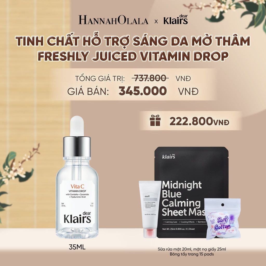  [BẢN MỚI] DEAR KLAIRS TINH CHẤT VITAMIN DROP 35ML - A1654 