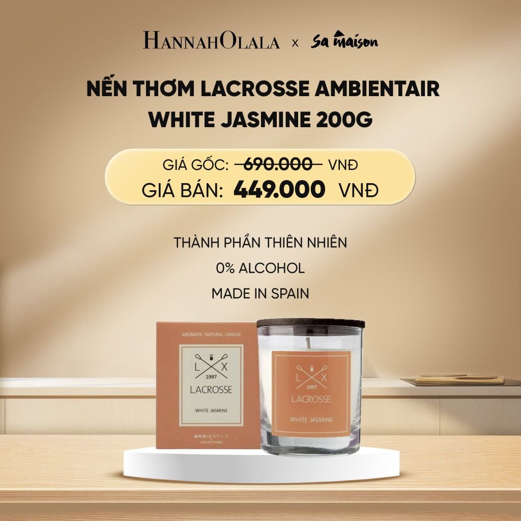  DEAL 5: NẾN THƠM LACROSSE AMBIENTAIR, 200G 