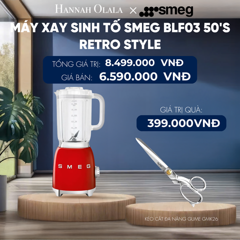  MÁY XAY SINH TỐ SMEG 50'S RETRO STYLE 